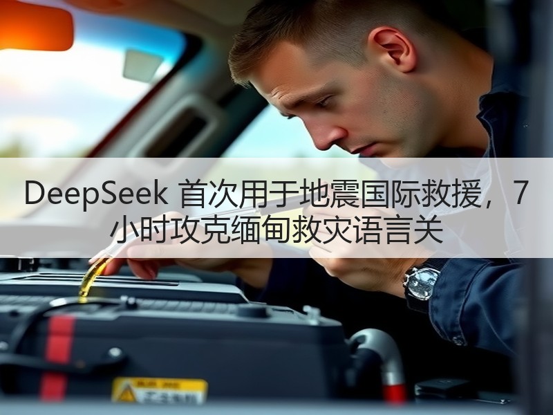 DeepSeek 首次用于地震国际救援，