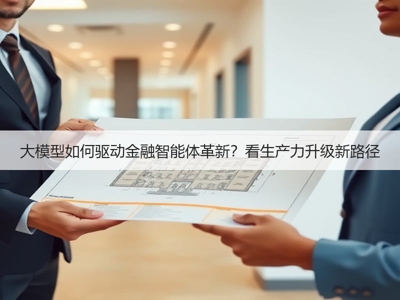 大模型如何驱动金融智能体革新？看生产力升级新路径