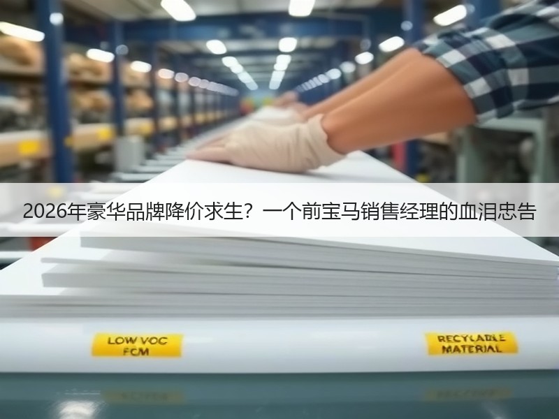 2026年豪华品牌降价求生？一个前宝马销