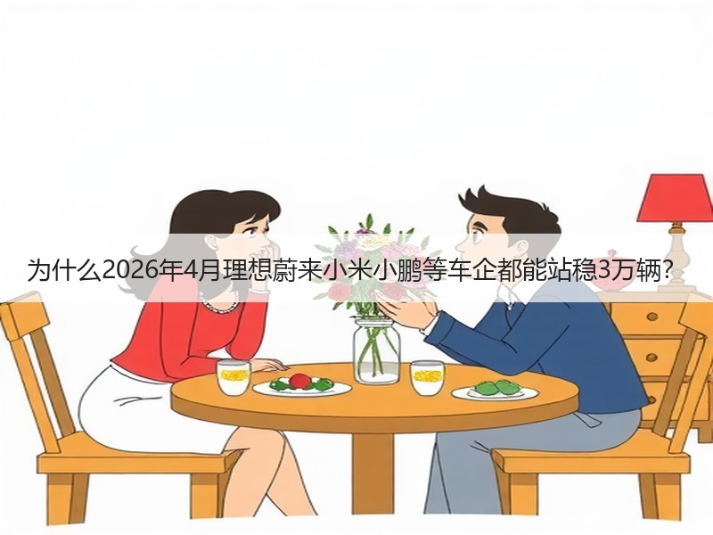 为什么2026年4月理想蔚来小米小鹏等车