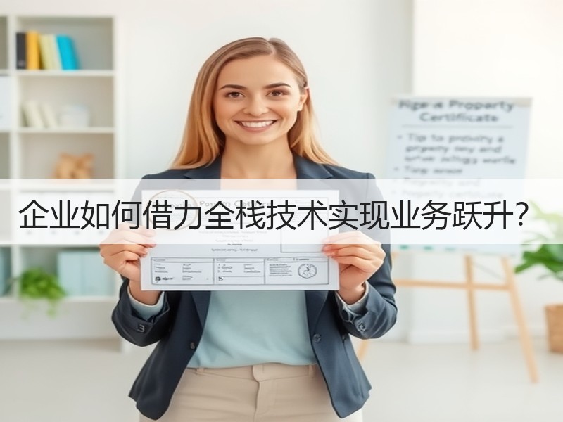 企业如何借力全栈技术实现业务跃升？