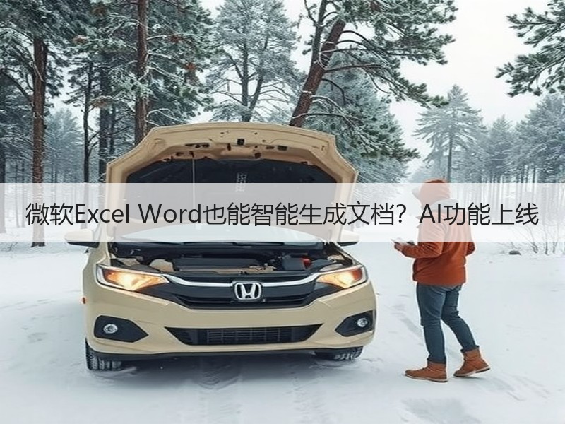 微软Excel Word也能智能生成文档