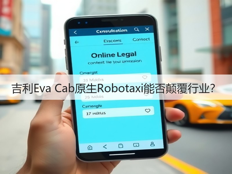 吉利Eva Cab原生Robotaxi能