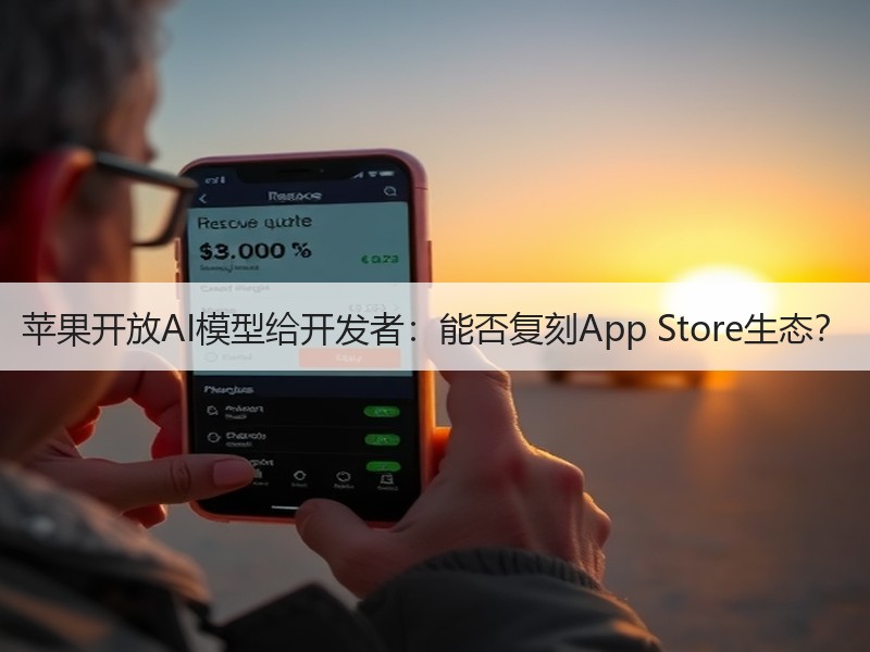 苹果开放AI模型给开发者：能否复刻App