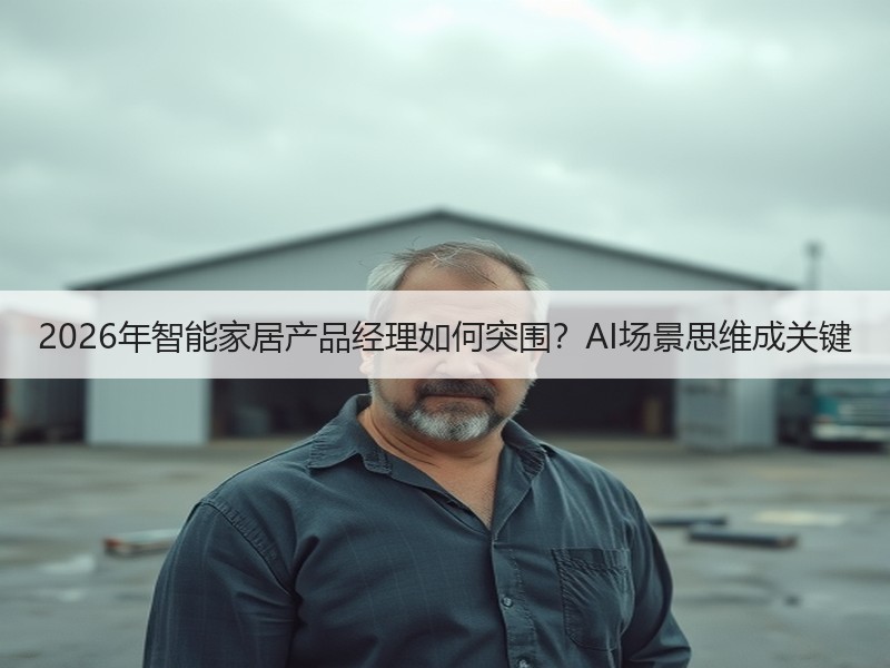 2026年智能家居产品经理如何突围？AI