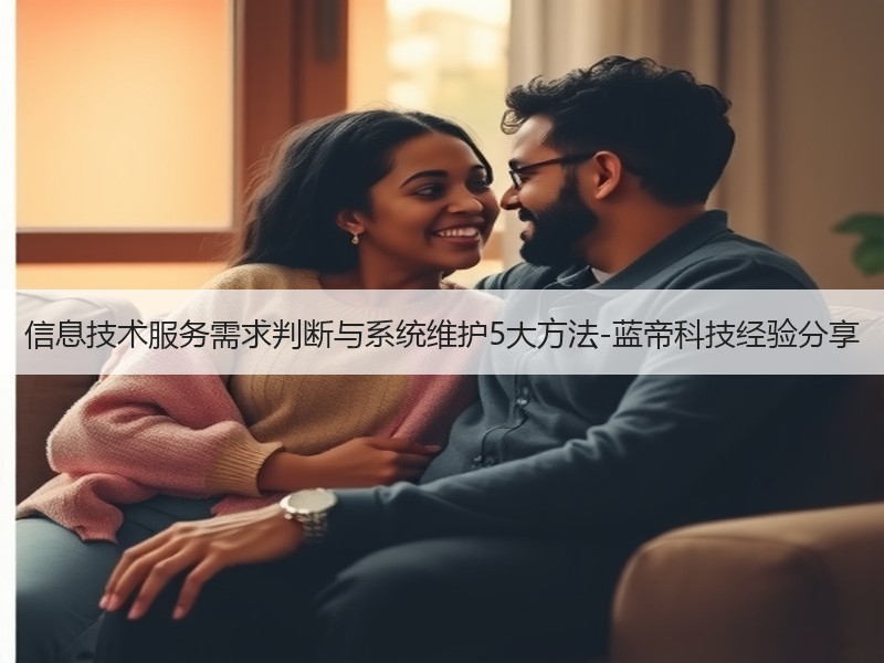 信息技术服务需求判断与系统维护5大方法-