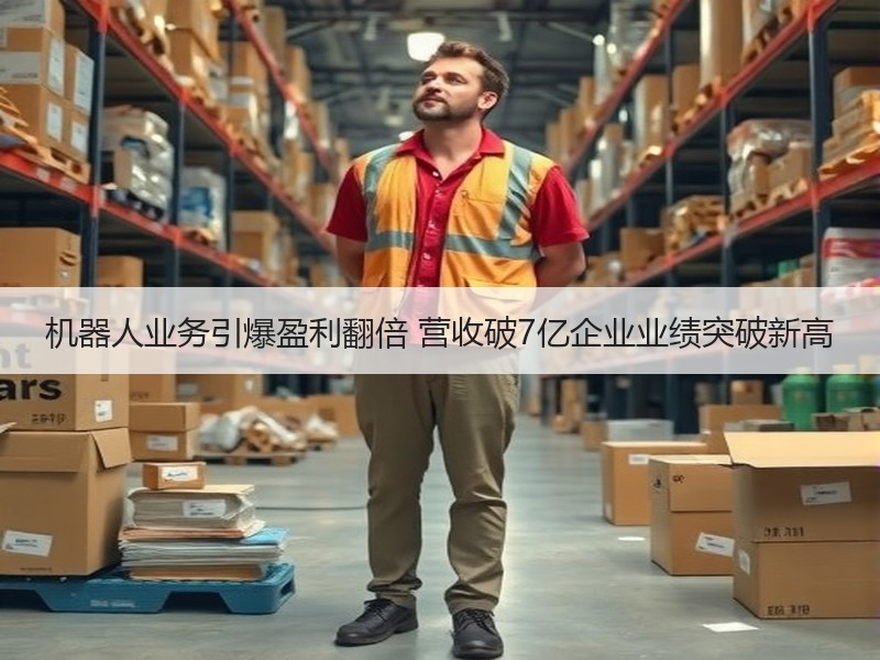 机器人业务引爆盈利翻倍 营收破7亿企业业