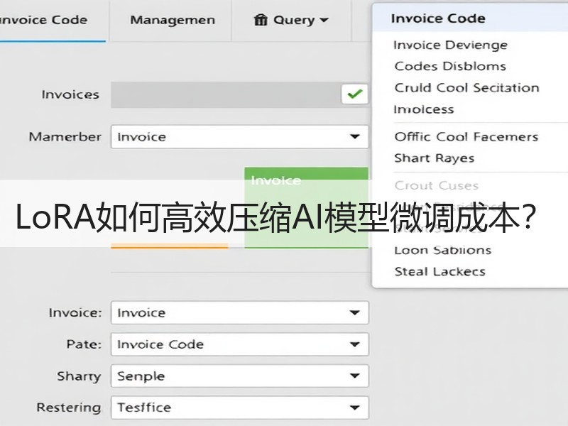 LoRA如何高效压缩AI模型微调成本？