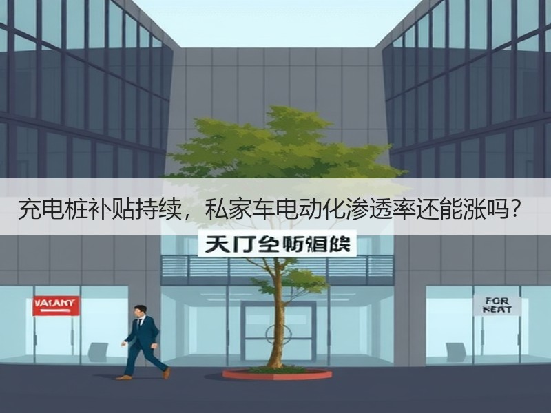 充电桩补贴持续，私家车电动化渗透率还能涨